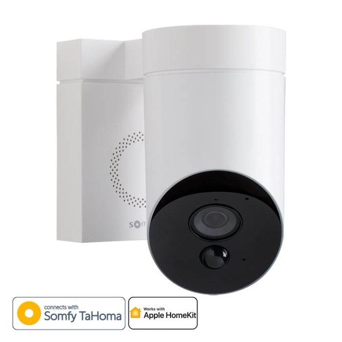Cámara de seguridad exterior Somfy protect blanca 
