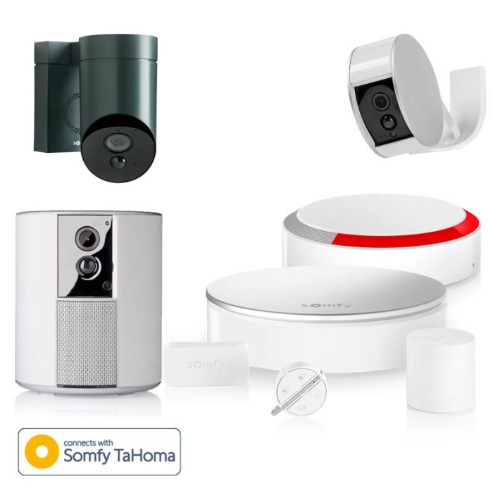 Sistema de alarma para casa sin cuotas ni mensualidades, adaptable y escalable Somfy Protect. 