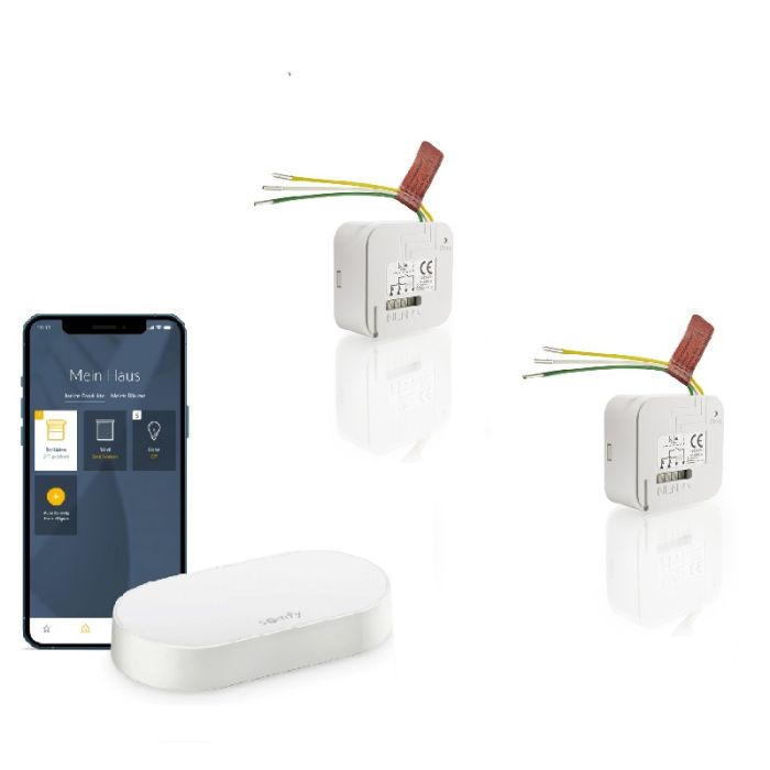 Pack para iluminación connectada con 2 receptores de luz y el connectivity kit Somfy