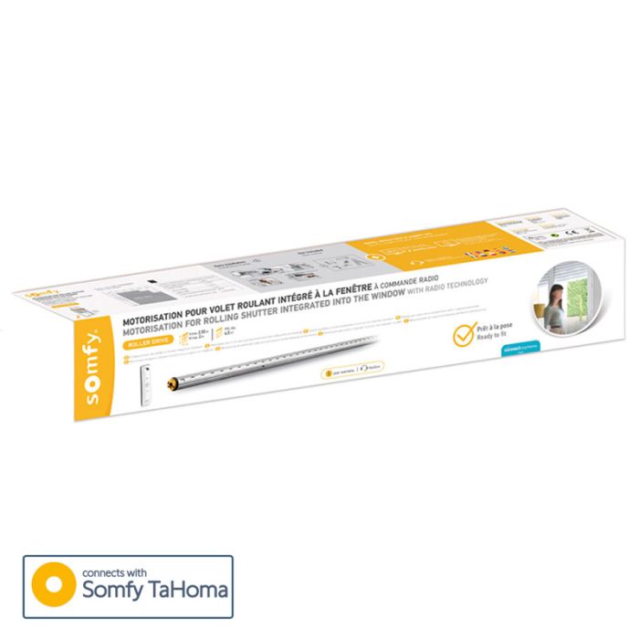Kit de motorización con mando Roller Drive somfy para persianas 