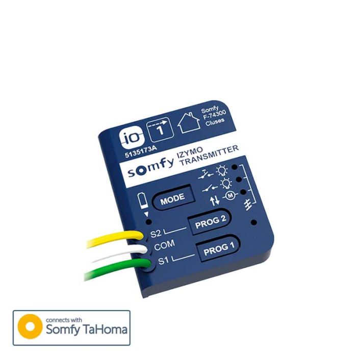 Emisor Izymo io Somfy | transforma tus interruptores y pulsadores a tecnología IO para control desde TaHoma