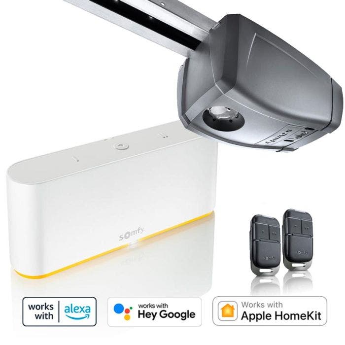 Pack TaHoma y y motor para puera de garaje seccional para control a distancia desde el móvil y con asistentes de voz
