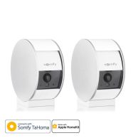 Pack de 2 cámaras de seguridad interior Somfy protect compatibles con Apple HomeKit 