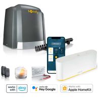 Pack TaHoma y motor para cancela corredera para apertura motorizada a distancia desde el móvil o asistentes de voz