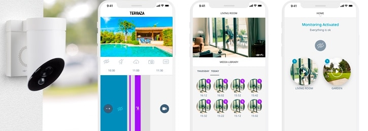 imagen de cámara en app somfy protect